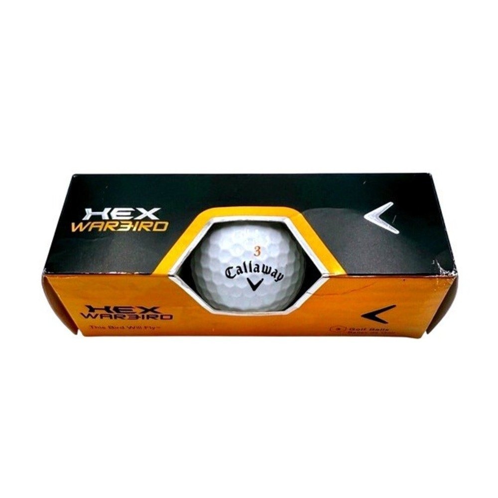 Callaway HEX Warbird Golf Balls 3-Pack (1 Sleeve) White Open Box Unused